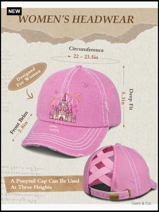 High Ponytail Baseball Cap with Criss Cross Strap Adjustable main image 7